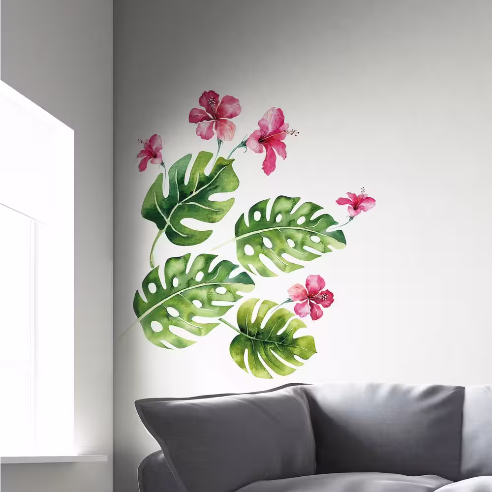 Home Decor Line Tropical Wall Green Decal