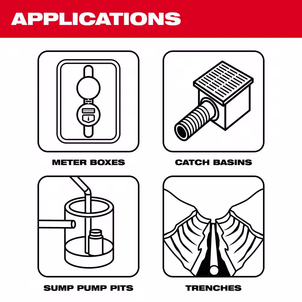 Milwaukee M12 12-Volt Lithium-Ion Cordless 9 GPM 0 hp. Submersible Stick Water Transfer Pump with M12 High Output Starter Kit